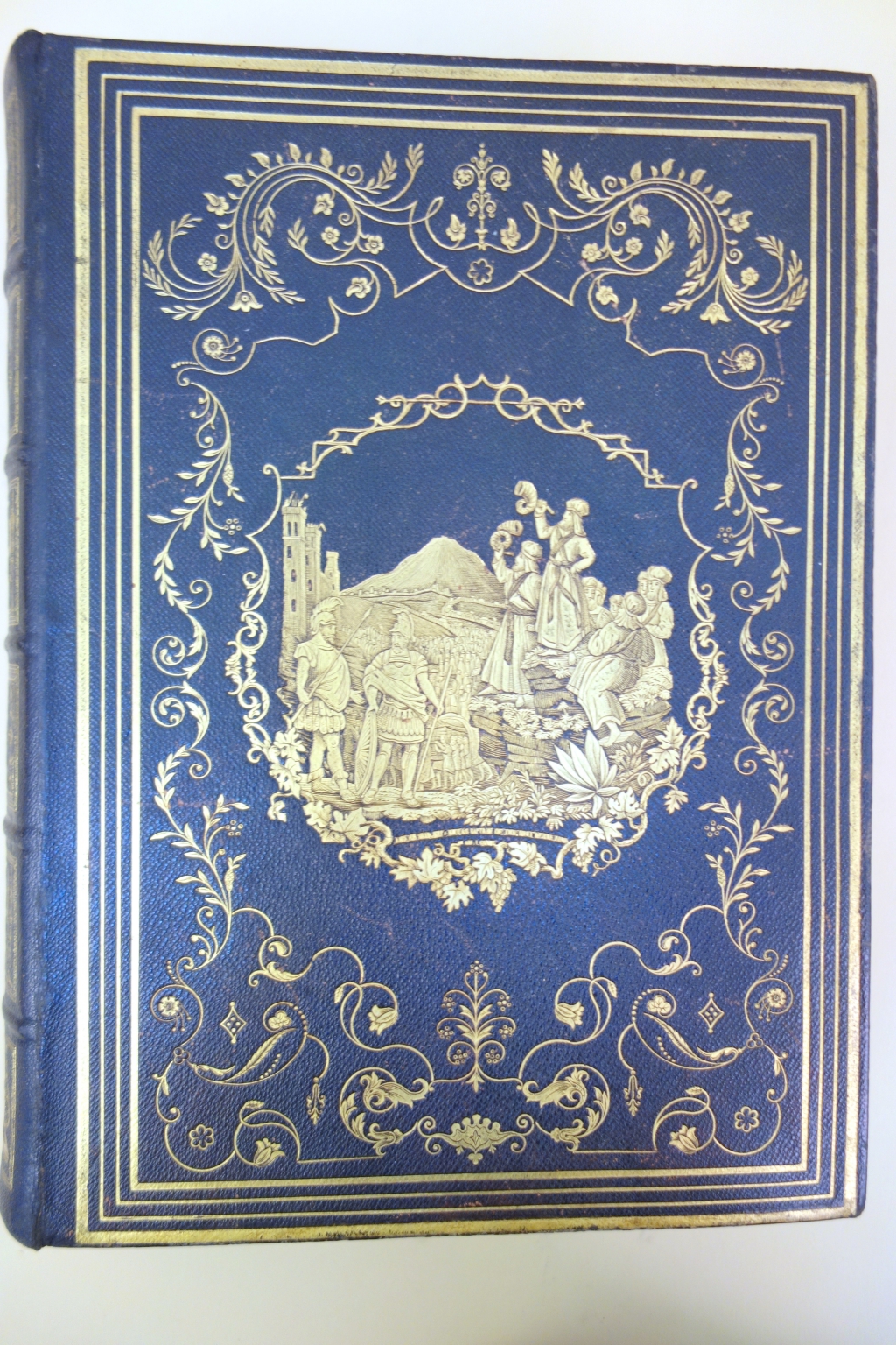 One of the more elaborate American bindings of the period done for this large volume.