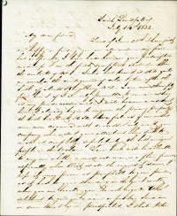 Kingsbury letter to Beaumont July 13, 1833 p. 1