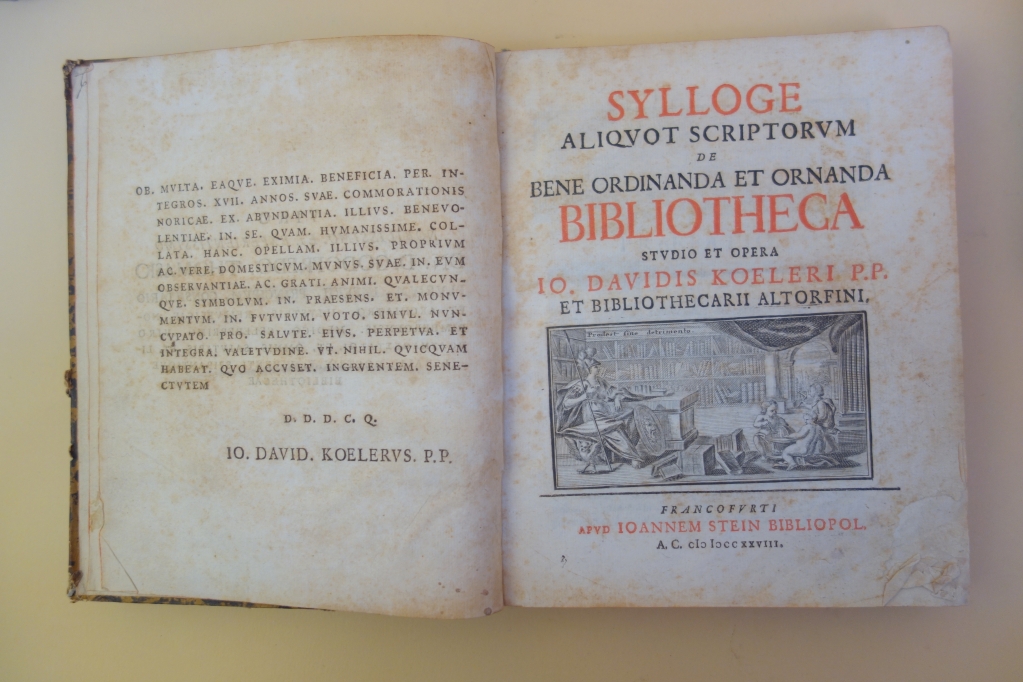 Kohler Sylloge title and page opening
