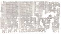 Fragment 2687 of the Oxyrhynchus Papyri, which supplements fragment 9. (View Larger)