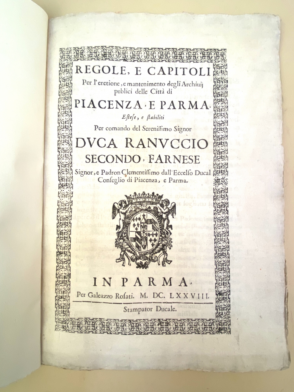 Parma rules for archive operation 1678