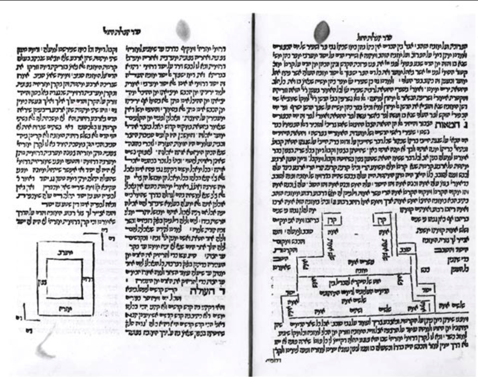From the Library of Congress copy of the first book printed on the African continent: Sefer Abudarham (1516).