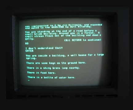 ADVENT running on an Osborne 1 Computer circa 1982.