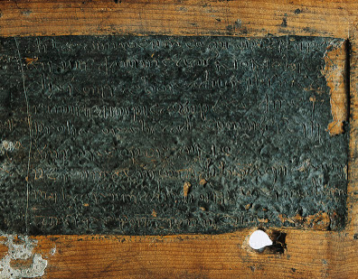 One of the Springmount Bog wax tablets.