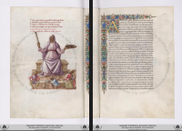 Vatican Library Ms Urb.lat.329, dating from c. 1450-c. 1470, may be the most famous illuminated manuscript of Martianus Capella. A digital facsimile is available from digi.vatlib.it at this link.