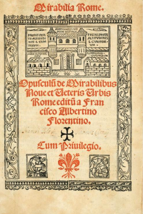 Title page of the 1520 edition of Albertini