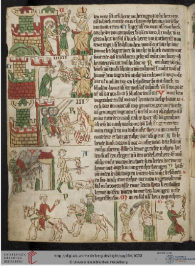 Cod. Pal. germ. 164. Eike <von Repgow> Heidelberger Sachsenspiegel — Ostmitteldeutschland, early 14th century.
 