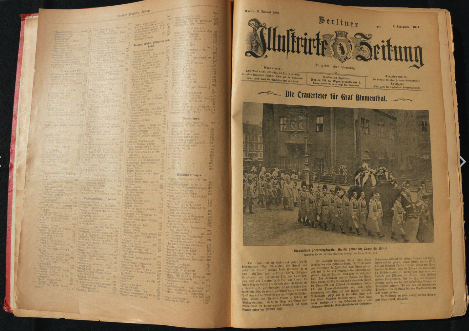 First issue of the Berliner Illustrirte Zeitung.