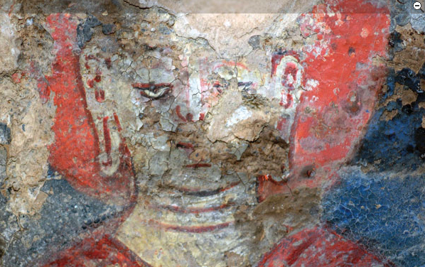 Oldest Oil Paintings, Bamiyan, Afghanistan. National Research Institute for Cultural Properties, Tokyo
