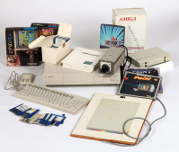Commodore Amiga computer equipment used by Andy Warhol 1985-86, courtesy of The Andy Warhol Museum.