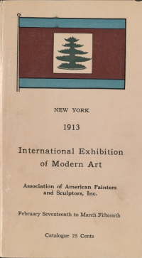 Upper cover of the catalogue printed for the Armory Show.