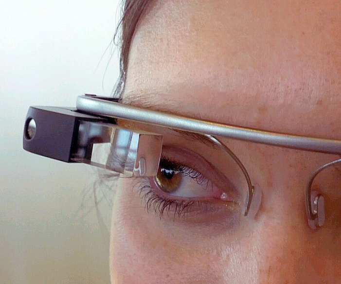 Google "Glass" prototype seen at Google I/O in June 2012.