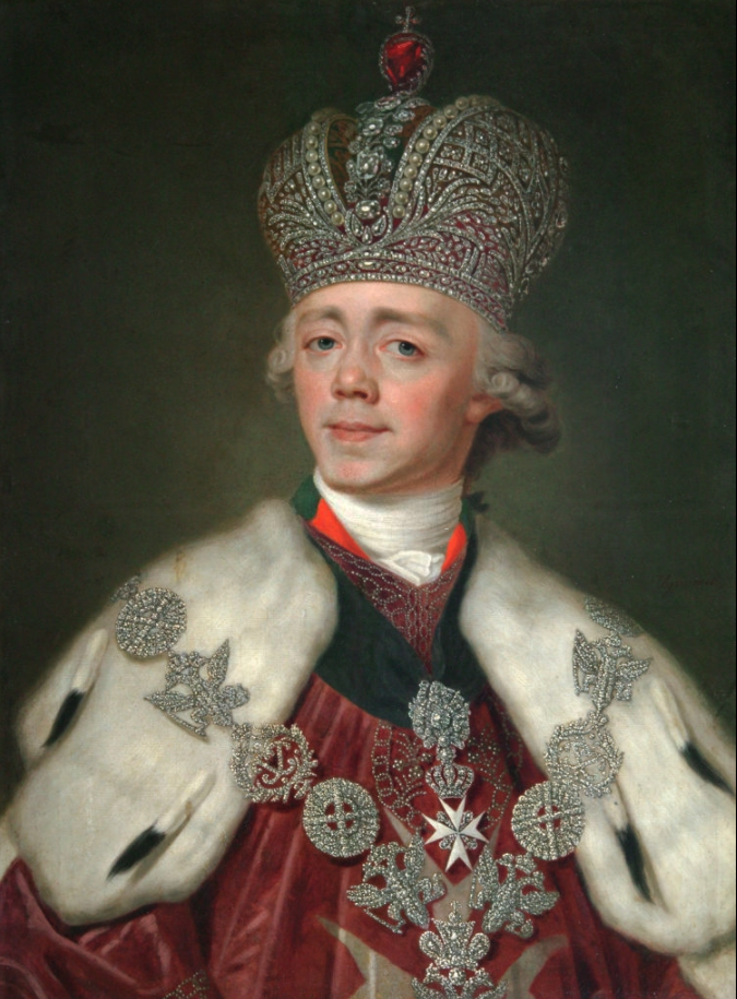 Tsar Paul I of Russia by Vladimir Borovikovsky.