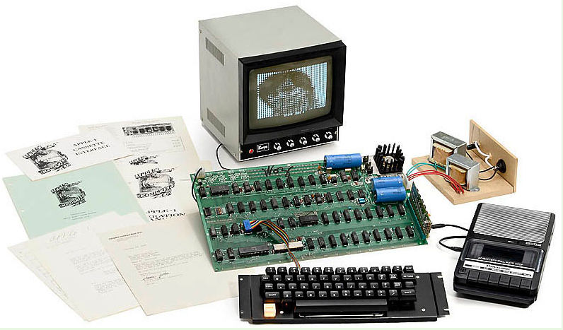 An Apple 1 that sold for 516,461 Euros ($671,400) at Auction Team Brecker, Koehn, Germany, May 25, 2013.