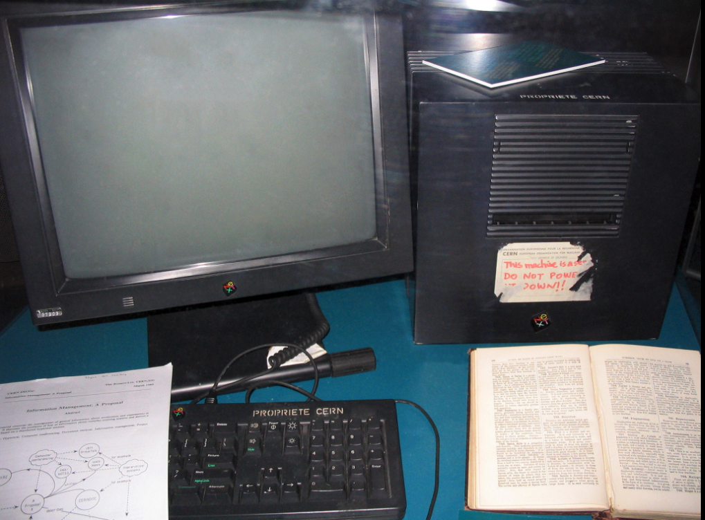 The NeXT Computer used by Berners-Lee at CERN that became the world's first web server