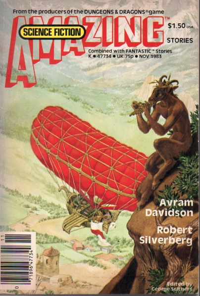 Cover of Amazing Stories, November 1983, containing the first publication of Bethke's story that coined the term "Cyberpunk"