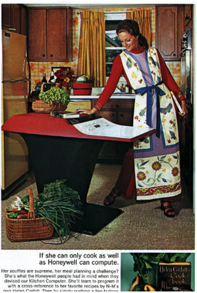 An advertisement for the Honeywell Kitchen Computer