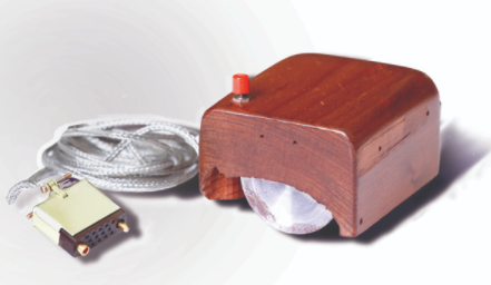 Engelbart's prototype of a computer mouse, as designed by Bill English from Engelbart's sketches.