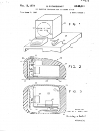 First image in Engelbart's patent for the computer mouse.