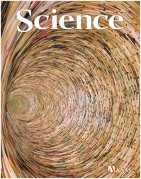 cover of Science magazine with book sculpture of Matej Krén