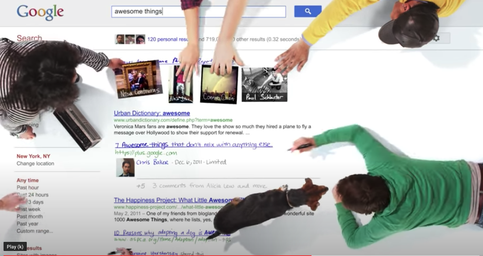 Screenshot of Google video