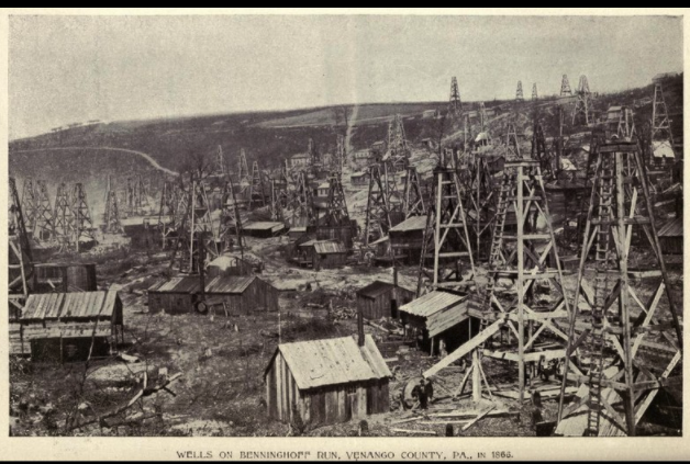 photo of Oil Rush in Venango County, Pennsylvania, in 1866