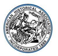 Original logo of the American Historical Association
