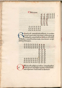 In this leaf from the first printed edition of Aelianus, issued in Rome in 1487,