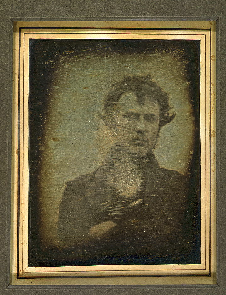 Self-portrait daguerreotype taken by Robert Cornelius