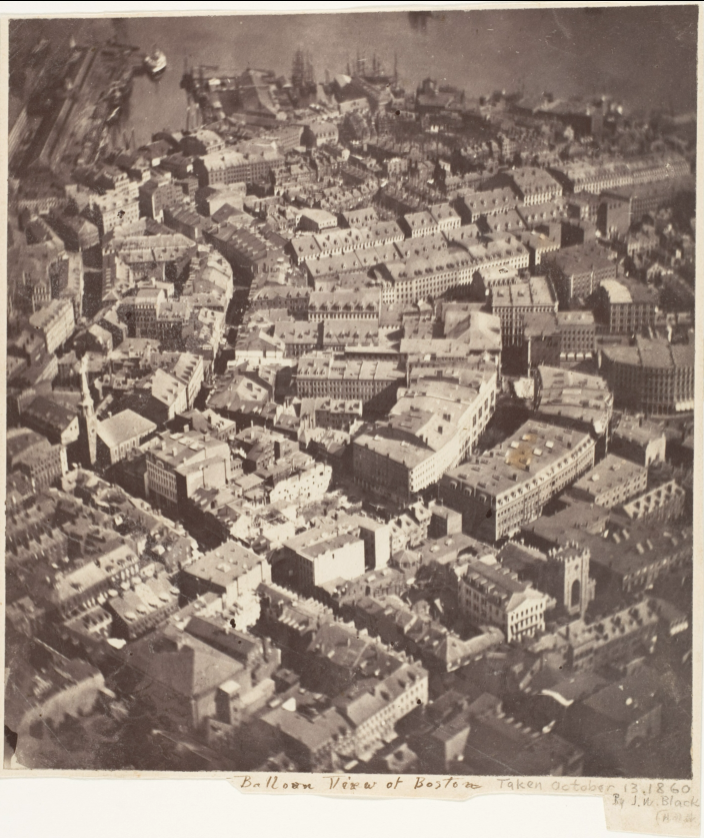 Black's aerial photograph of Boston