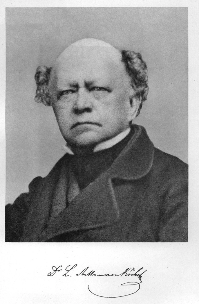 Photograph of Ludwig Alois Friedrich Ritter von Köchel.