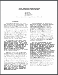 First page of "A Digital Communication Network for Computers Giving Rapid Response at Remote Terminals