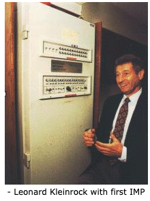 Leonard Kleinrock with the first IMP