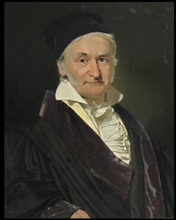 Painting of Carl Friedrich Gauss by Christian Albrecht Jensen (1840).