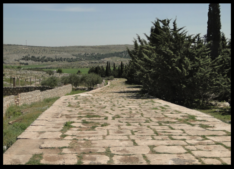 The ancient Roman road connecting Antioch and Qinnasrin, then called Chalcis