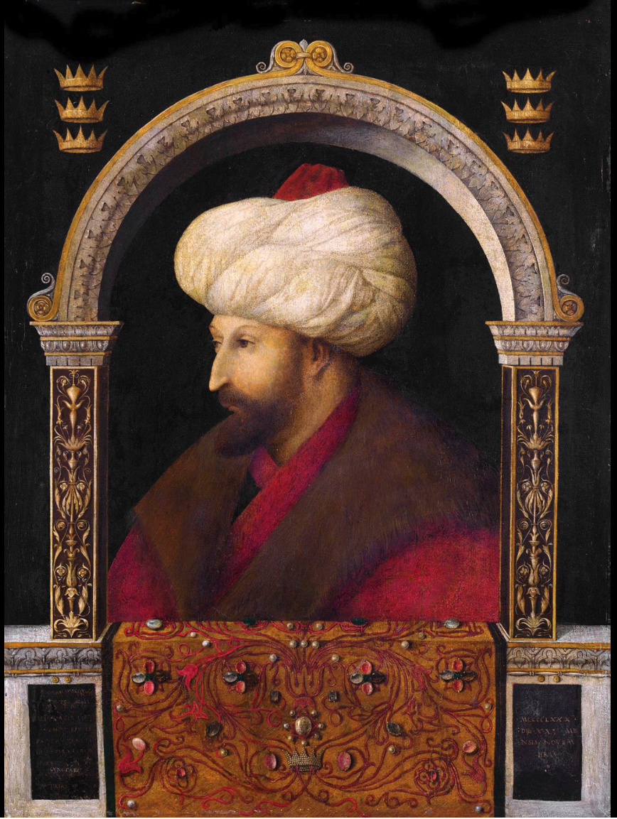 Painting of Mehmed II by Gentile Bellini