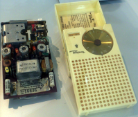  TR-1, circuit board and casing. Exhibit of Deutsches Museum, Munich