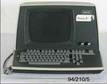 A Wang word processor dating from about 1978.