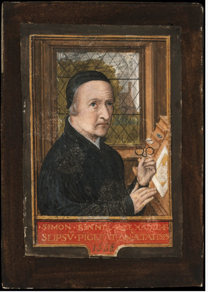The version of Simon Bening's self-portrait preserved in the the Metropolitan Museum of Art