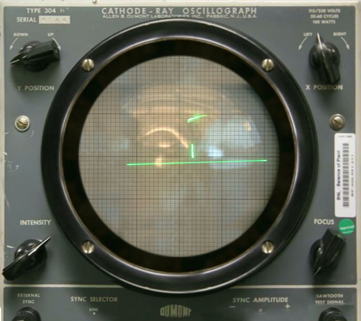 Tennis For Two on a DuMont Lab Oscilloscope Type 304 A