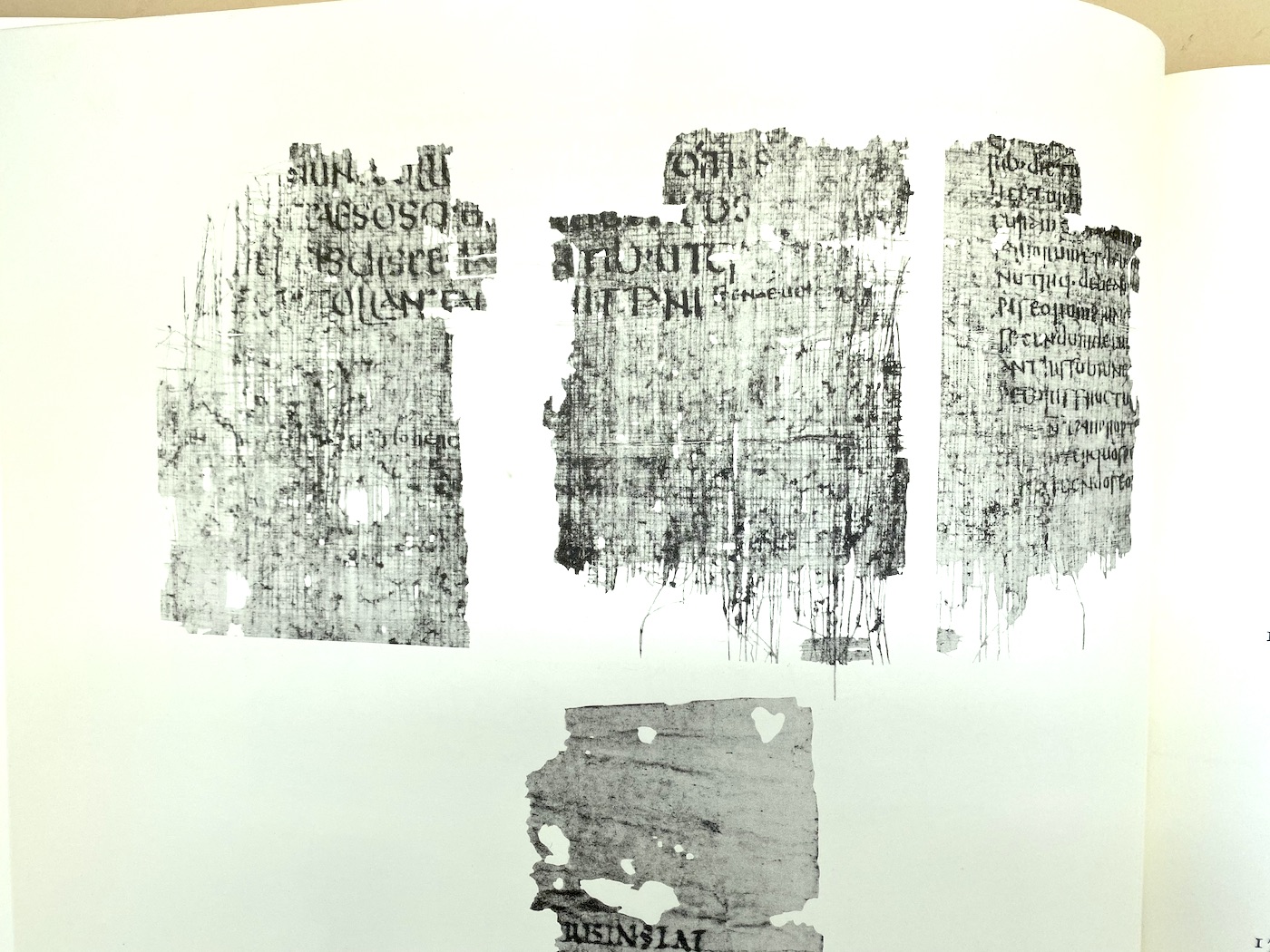 Ashmolean Museum papyrus fragement of Vergil