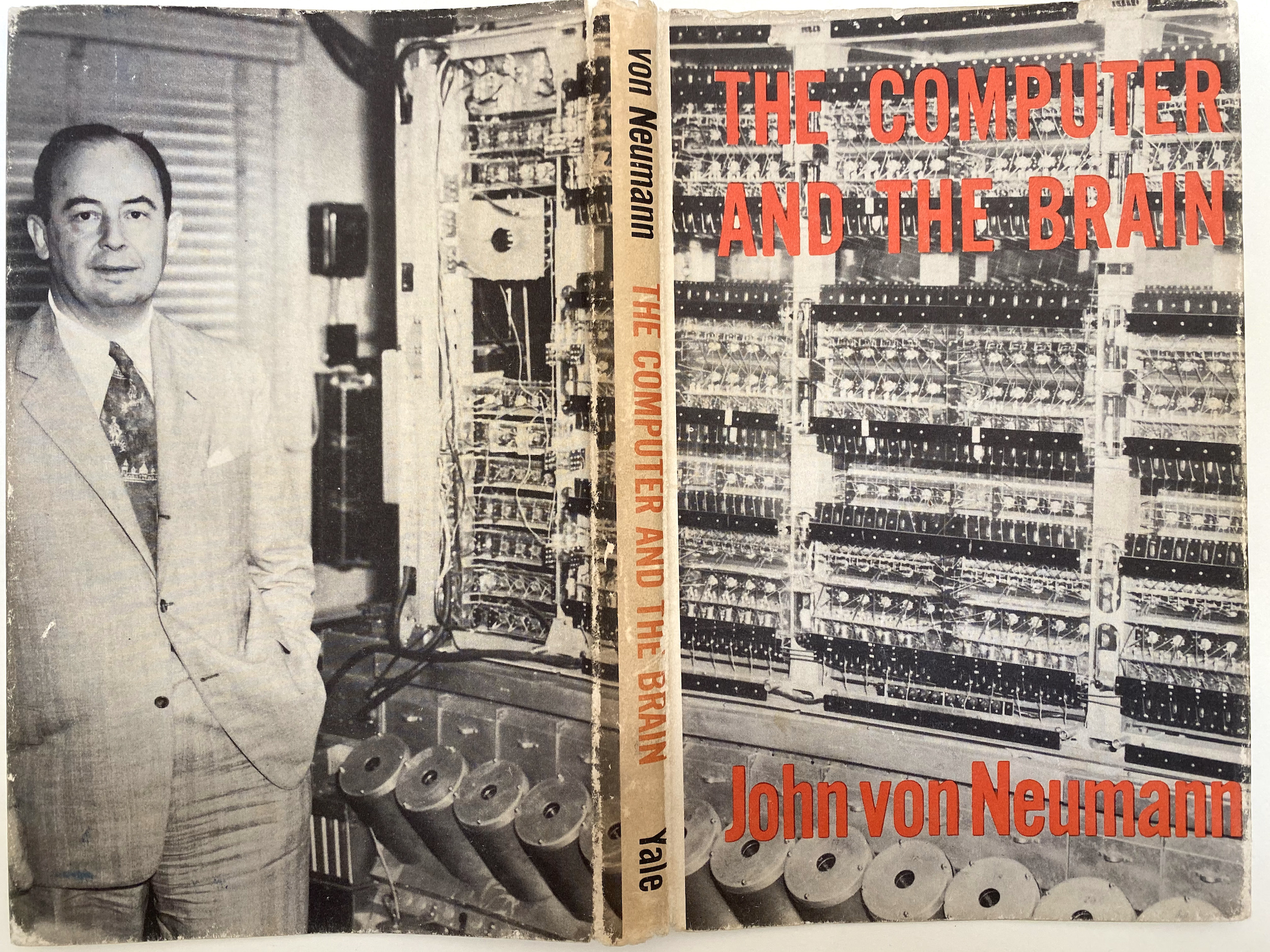 dust jacket for Von Neumann's The Computer and the Brain