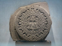 The Aztec Calendar Stone. (View Larger)
