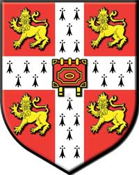 The coat of arms belonging to Cambridge University. (View Larger)