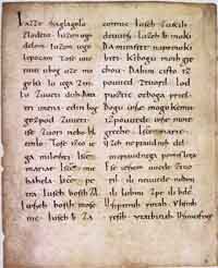 An example of the Carolingian minuscule, taken from the tenth century Freising manuscripts. (View Larger)