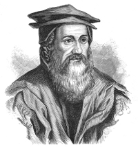 In 1545, Swiss zoologist and naturalist Conrad Gessner publishes the first 'universal bibliography,' cataloging about 12,000 titles in an attempt to control the 'labyrinth' of books and information which had arrisen since the invention of printing. (View Larger)