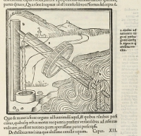 The first printed edition of 'De Architectura,' originally written by Roman architect Marcus Virtuvius Pollio, was printed in Venice in 1511 and contained 136 woodcut illustrations and diagrams. (View Larger)