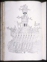 This edition of Roberto Valturio's 'De re militari' contains the first woodcuts on a scientific subject, used not for artistic embellishment but for diagraming and explanation. (View Larger)