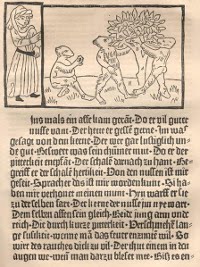 Der Edelstein, or 'the precious stone,' was the first book printed in German and the firt book to use woodcut illustrations, which were hand-pressed after the text was printed. (View Larger)