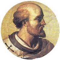 Gerbert d'Aurillac, scholar, teacher, tutor, and counsellor to Otto II and Pope Sylvester II. (View Larger)